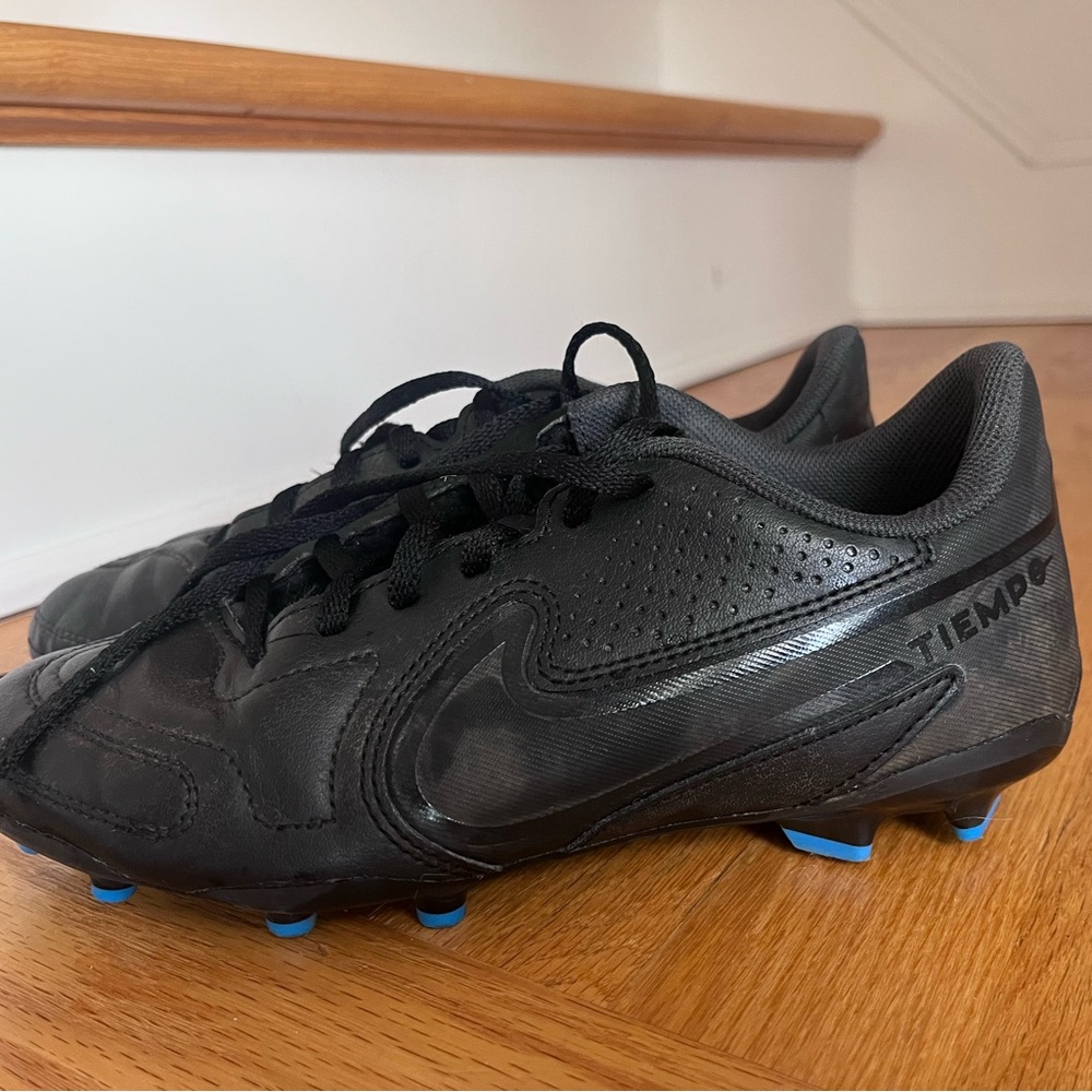 Nike Tiempo Black Soccer Shoes